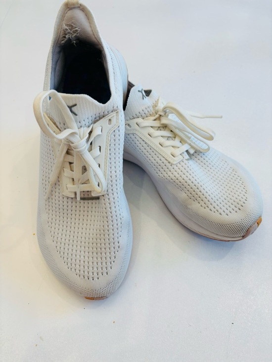 Men\'s White Knit Athletic Sneakers with Cushioned Foam Midsole size 8 main image 8